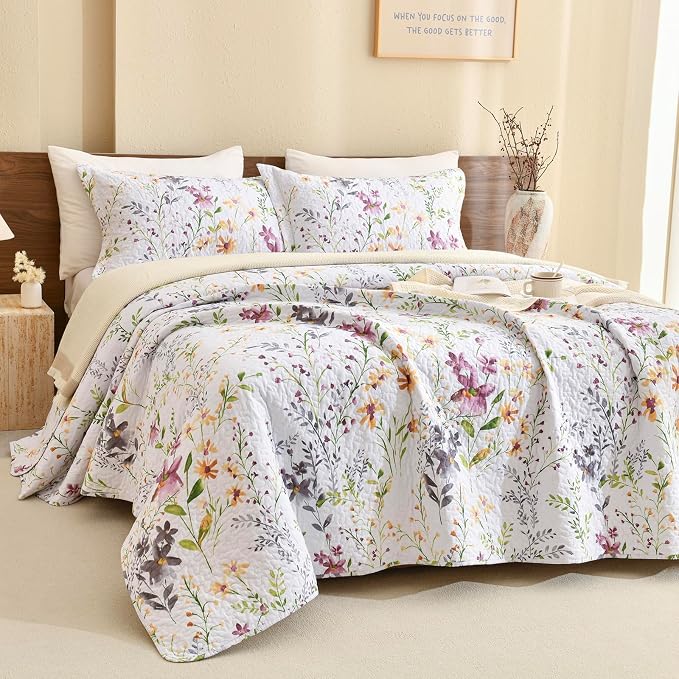 Lady Ann 100% Cotton Quilt Sets Queen, Vintage Coverlet Ultra Soft Bedspread Set by LadyAnn