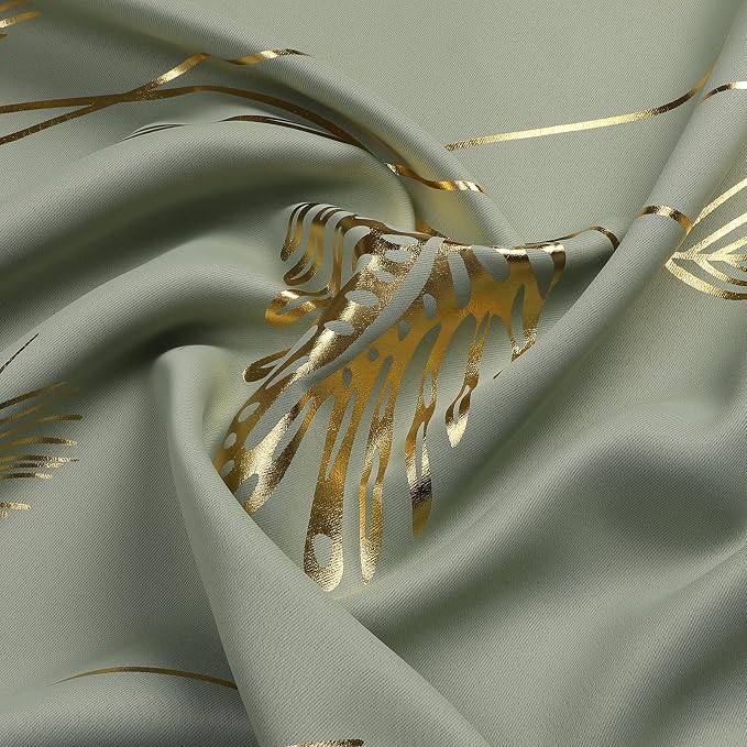 Sage Green Blackout Curtains for Living Room 108 Inch Length 2 Panels Set - Image 7