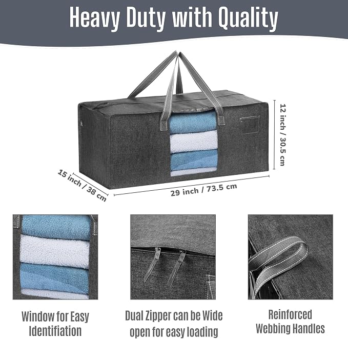 VENO Heavy Duty Moving Bags, Storage Bags, 10 Pack | Packing Supplies, - Image 3