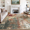 RELEANY Washable 9'x12' Abstract Area Rug by RELEANY