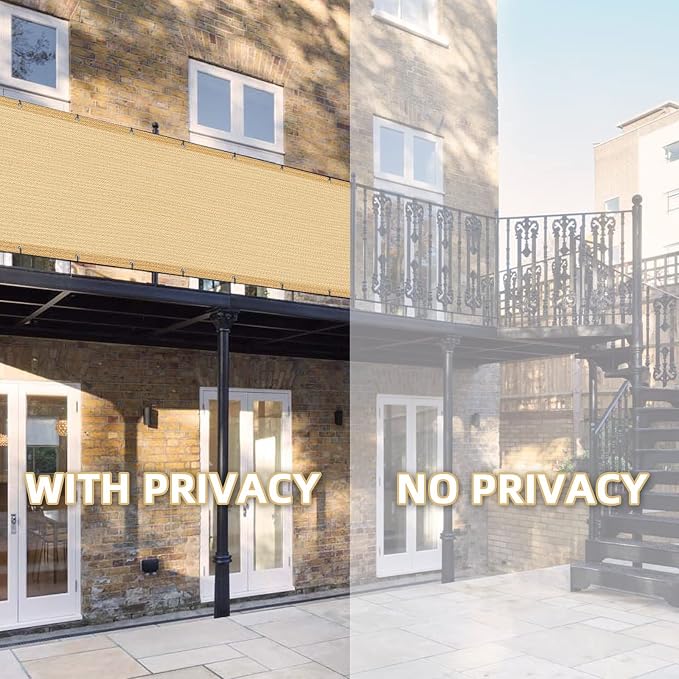 LOVE STORY 3' x 10' Balcony Privacy Screen Cover - Image 3