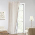 Vision Home Natural Pinch Pleated Full Blackout Curtains Linen Blended Room by VisionHome