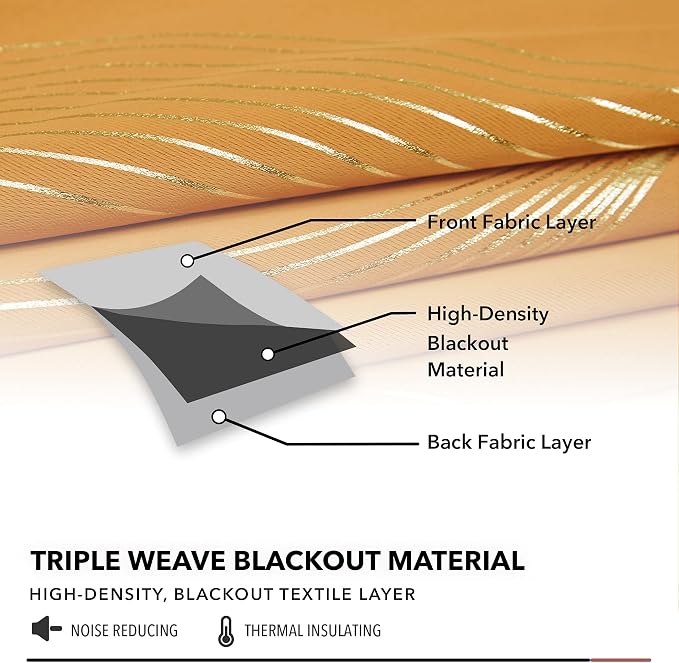Deconovo Curtains for Living Room, Pattern Blackout Curtains 72 Inches Long | - Image 5
