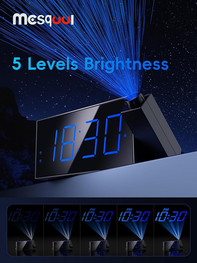 Mesqool Digital Projection Alarm Clock - Image 4