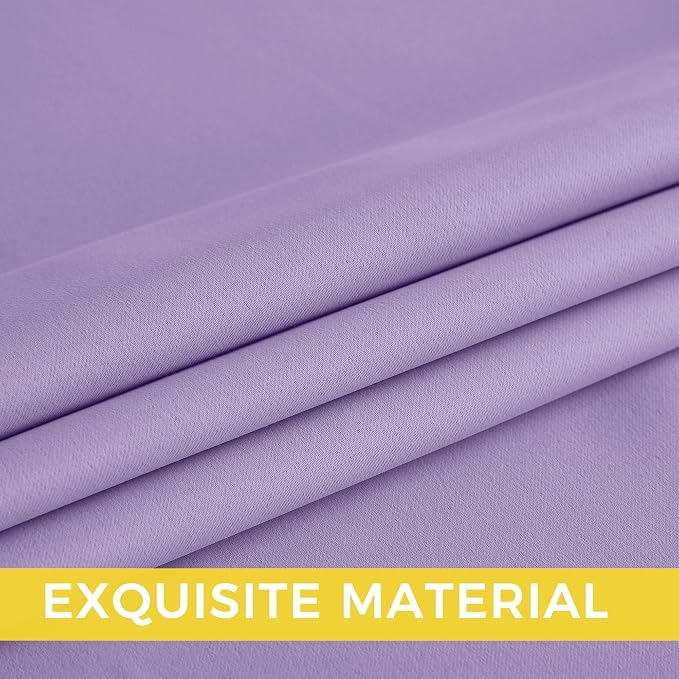 NICETOWN Lavender Purple 54 Inches Long 2 Panels - Image 2