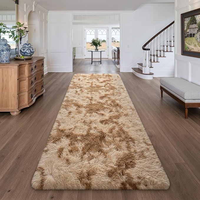 Deerhoo 3x8 Runner Rugs for Long Hallway Bedroom Kitchen, Plush Furry, High Pile - Image 2