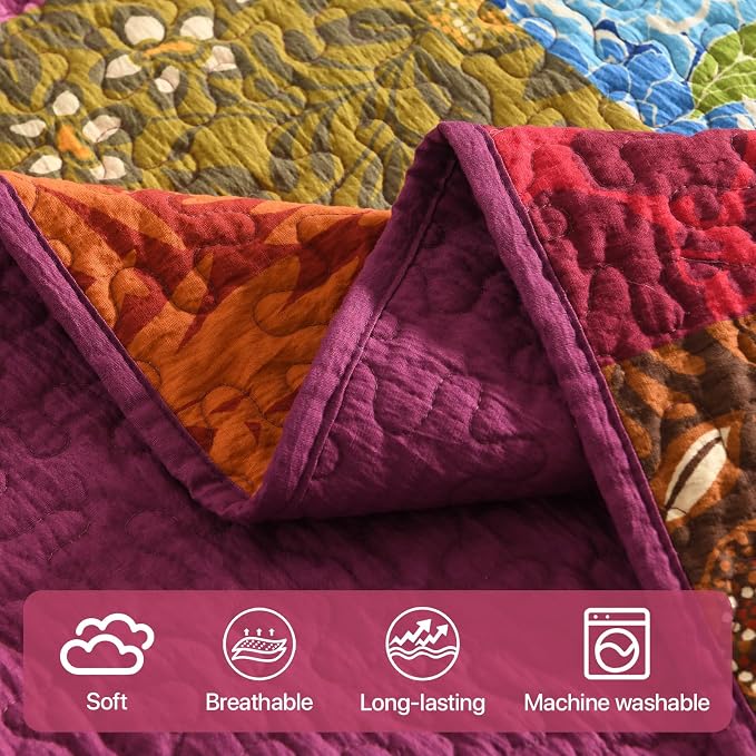 King Size Seersucker Quilt Set - Image 4