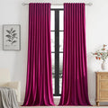 PRIMROSE Hot Pink Velvet Curtains 90 inch Long by PRIMROSE