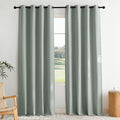 NICETOWN Full Shade Faux Linen Curtains 96" Long by NICETOWN