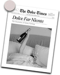 iHery 12x16in Dolce Far Niente Unframed Newspaper Wall Art | Unframed Canvas by iHery
