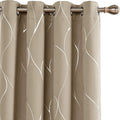 Deconovo Curtains for Living Room, Pattern Blackout Curtains 96 Inches Long | by Unknown