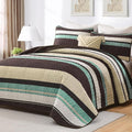 Dobuyly Queen Size Boho Quilt, Breathable All-Season, 3-Piece Fits Queen 96"x90" by Dobuyly