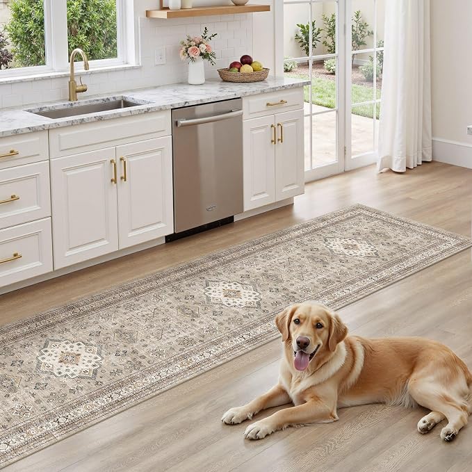 cotiled 2x6 Hallway Runner Rug for Entryway, Non-Slip Vintage, and Laundry Room - Image 7
