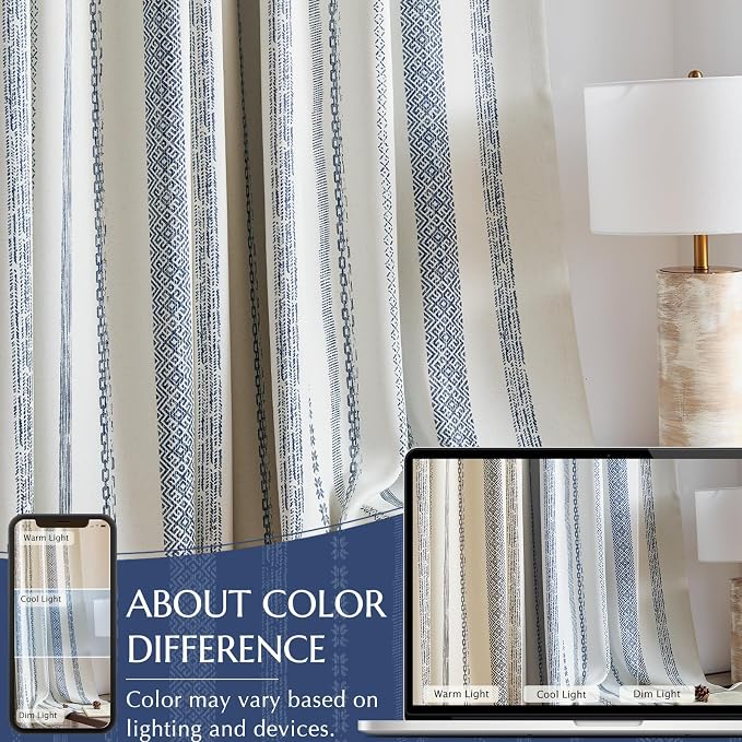 jinchan Boho Blackout Curtains 63 Inch Length - Image 7