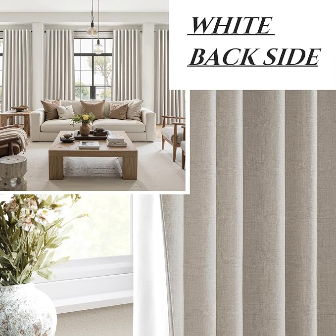 QJmydeco Earthy Extra Long 132 Inch Blackout Curtains - Image 6