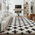 Soft Shag Rug 6x9 for Living Room High Pile Non-Slip Fluffy Carpet | Machine by PureCozy