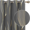 Deconovo Curtains for Living Room, Pattern Blackout Curtains 108 Inch Long | by Unknown