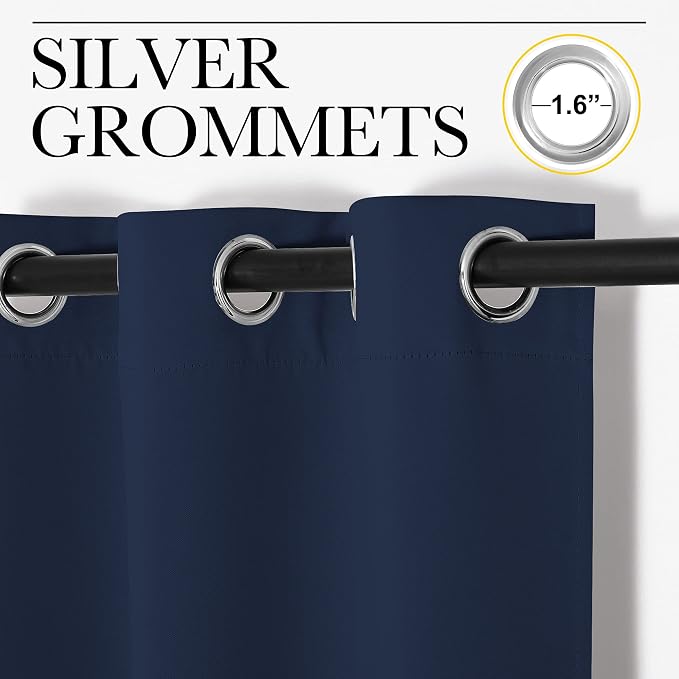 NICETOWN Sliding Door Curtains 96 inch Length, Single Curtain Panel, Insulating - Image 3