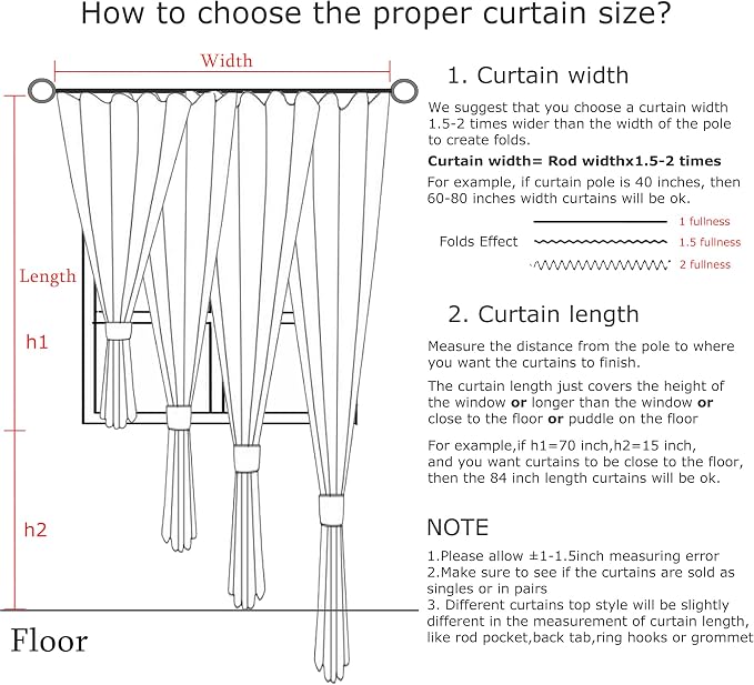 Vision Home Sand Pinch Pleated Full Blackout Curtains Linen Blended Room - Image 4