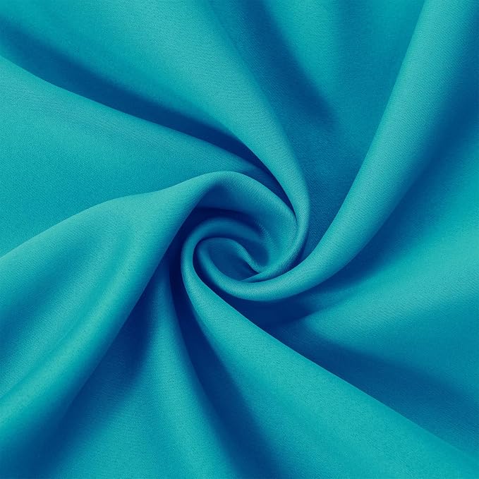 Blackout Curtains 66 x 95 inch/Teal Curtains Set of 2 Panels/Thermal Insulated - Image 5