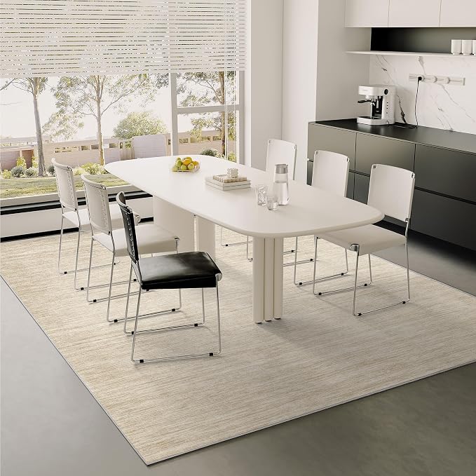 8x10 Area Rugs for Living Room, Large Washable Rug Non Slip, Thin & Lighweight - Image 5