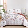 Dinjoy Floral Quilt Set California King, Farmhouse Bedspread Bedding Set | Soft by DINJOY