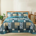 BEDIFANY Farmhouse Queen Size Quilt Sets, 100% Cotton Cover Queen Coverlet | by BEDIFANY