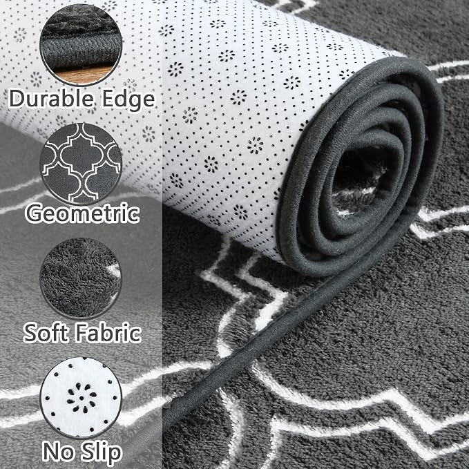 Chicrug 6x9 Shag Geometric Modern Area Rug - Image 2