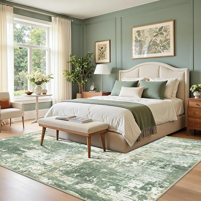 RELEANY Washable 6'x8' Abstract Area Rug - Image 3