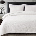 Whale Flotilla Soft Geometric Cal King Quilt Set by WHALEFLOTILLA