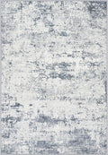 Area Rug Living Room: 5x5 Modern Washable Soft Carpet Blue Grey | by FXRHLP