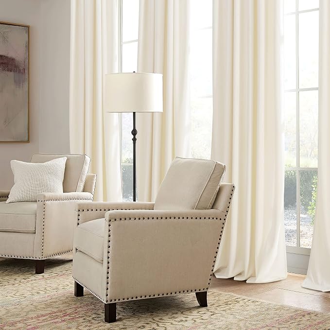 RYB HOME Velvet Curtains 108 inches Long, Extra Long High Ceiling Curtains | - Image 5