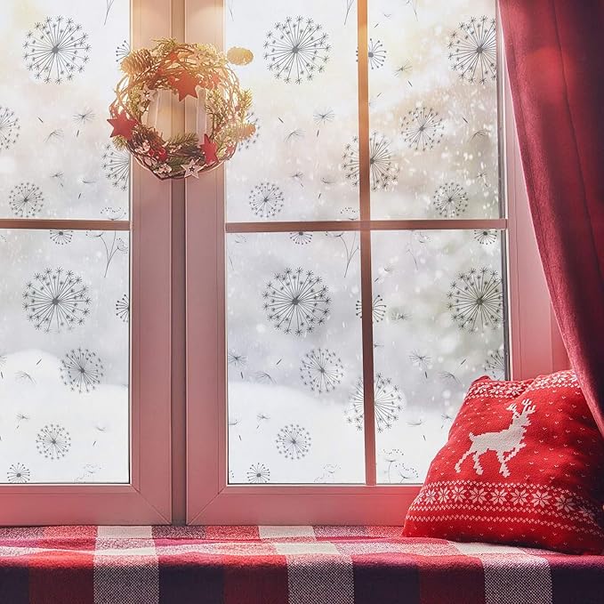 Window Privacy Film 4D Decorative Stained Glass Decals Static Cling Window - Image 6