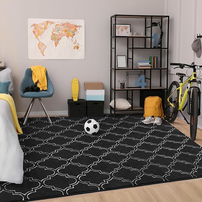 Chicrug 4x6 Shag Geometric Modern Area Rug - Image 3