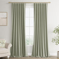 Joywell 100% Blackout Linen Curtains 108 Inch Long by Joywell