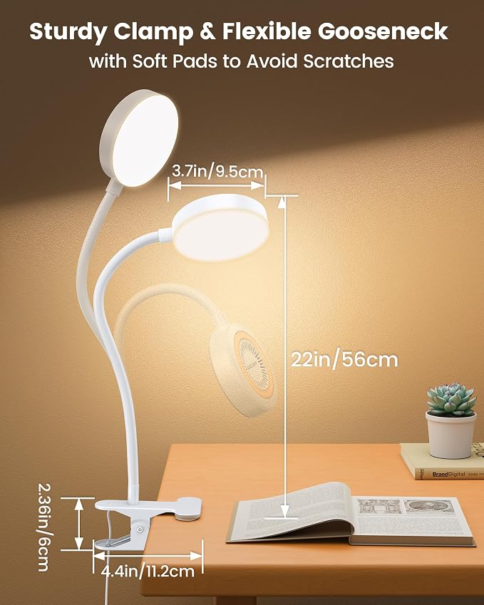Glocusent 72 LED Clip on Lamp, Reading Lamp - Image 5