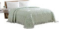 Beatrice Home Fashions Medallion Twin Cotton Chenille Bedspread, Sage | Vintage by BeatriceHomeFashions