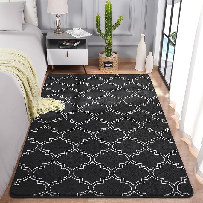 Chicrug 4x6 Shag Geometric Modern Area Rug - Image 4