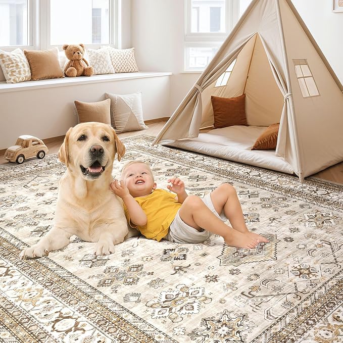 cotiled 9x12 Area Rug for Living Room, Traditional, Dining Room, and Home Office - Image 5