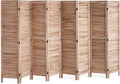 VEVOR Wood Room Divider, 8 Panel Wood Folding Privacy Screen, 66.9 Inches Tall by VEVOR