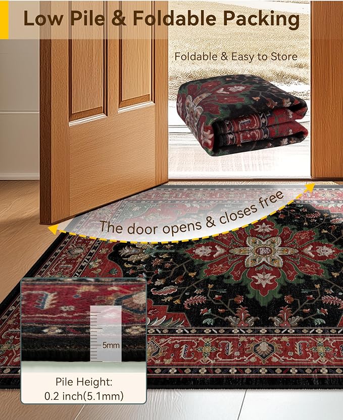 RELEANY Washable Area Rug, Square 10'x10', Water Repellent, Pet Friendly - Image 3