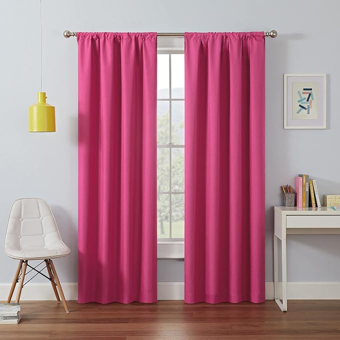 ECLIPSE Kendall Modern Blackout Thermal Rod Pocket Window Curtain - Image 3