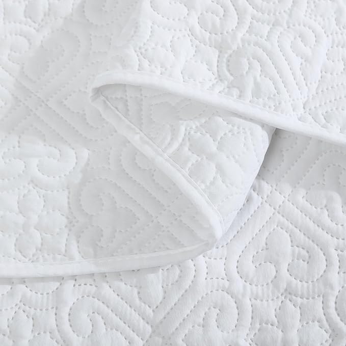HLC.ME Lorenzo - Soft Bed Summer King Size Comforter Quilt Set, Lightweight - Image 7