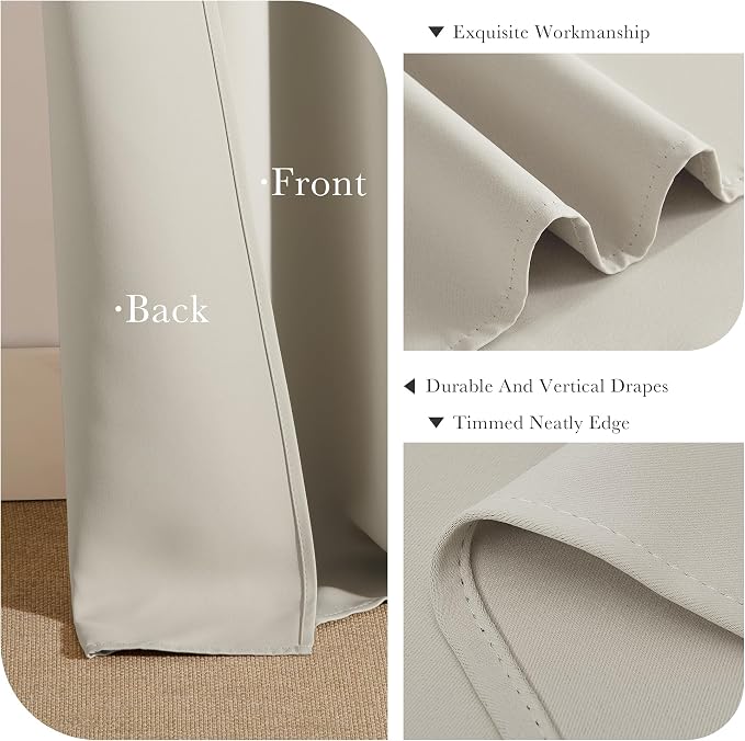 PONY DANCE Extra Long Blackout Curtains 108 inches Long - Image 7