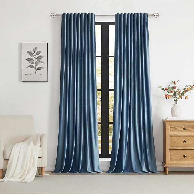 PRIMROSE Velvet Curtains 120 inch Long - Image 5