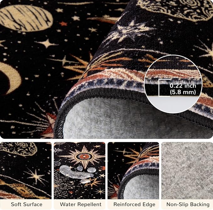Vacuum-Friendly, 2x8 Washable Area Rug - Image 3
