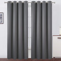 Blackout Curtains 66 x 95 inch/Frost Grey Curtains Set of 2 Panels/Thermal by Lemomo