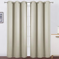 Light Beige Thermal Blackout Curtains/38 x 84 Inch/Set of 2 Panels Room by Lemomo