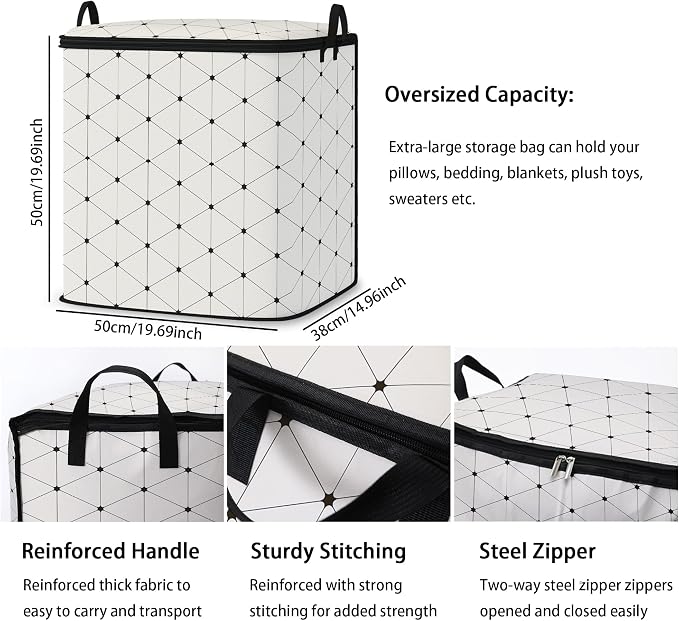 king comforter storage bag, blanket organizer - Image 3