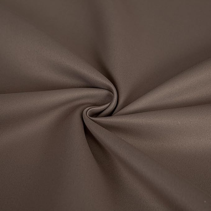 IGEMAEVE Blackout Curtains & Drapes Khaki 100" W x 84" L | Bedroom | Living - Image 5